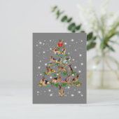 Funny German Shepherd kerstboom Decor Ormenmense Briefkaart (Staand voorkant)