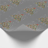 Funny German Shepherd kerstboom Decor Ormenmense Cadeaupapier (Hoek)