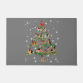 Funny German Shepherd kerstboom Decor Ormenmense Deurmat (Voorkant)