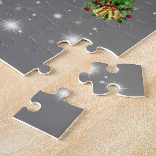 Funny German Shepherd kerstboom Decor Ormenmense Legpuzzel (Zijkant)