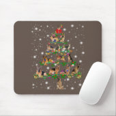 Funny German Shepherd kerstboom Decor Ormenmense Muismat (Met muis)