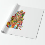 Funny German Shepherd KerstTree Lights Gift Cadeaupapier<br><div class="desc">The gifts for relation,  grootouders,  ouders,  friends,  are very meaningful,  thereby helping to adorn each other's increasingly good relationship.</div>