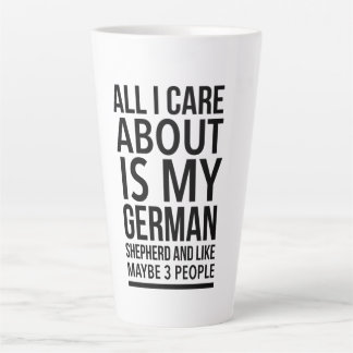 Funny German shepherd Latte Mok
