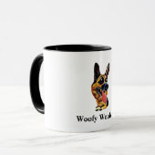 Funny German Shepherd Mok (Voorkant links)