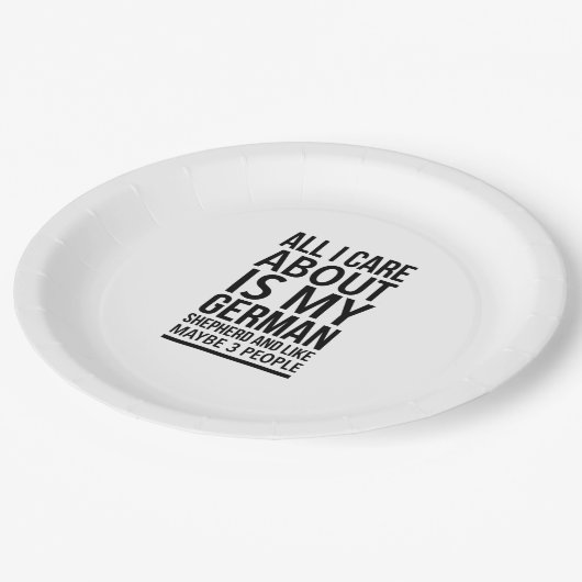 Funny German shepherd Papieren Bordje (Gekanteld)