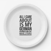 Funny German shepherd Papieren Bordje (Voorkant)