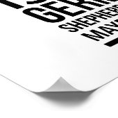 Funny German shepherd Poster (Hoek)