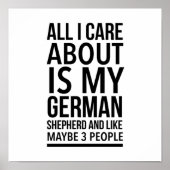 Funny German shepherd Poster (Voorkant)
