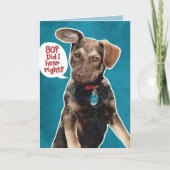 Funny German Shepherd Puppy 80th Birthday Kaart (Voorkant)