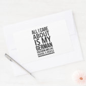 Funny German shepherd Rechthoekige Sticker (Envelop)