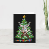 Funny German Shorthaired Inter Dog Christmas Tree Kaart (Voorkant)