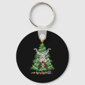 Funny German Shorthaired Inter Dog Christmas Tree Sleutelhanger (Voorkant)
