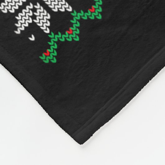 Funny German Shorthaired Inter Dog Ugly Xmas Sweat Fleece Deken (Hoek)