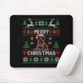 Funny German Shorthaired Inter Dog Ugly Xmas Sweat Muismat (Met muis)