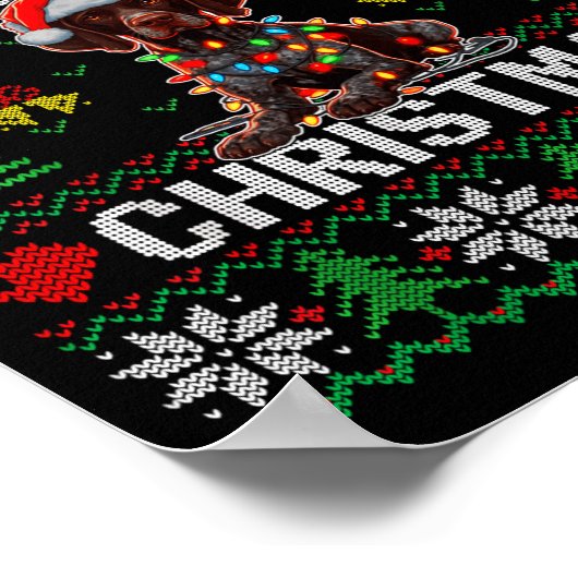 Funny German Shorthaired Inter Dog Ugly Xmas Sweat Poster (Hoek)