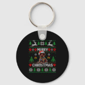 Funny German Shorthaired Inter Dog Ugly Xmas Sweat Sleutelhanger (Voorkant)