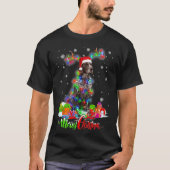 Funny German Shorthaired Pointer Dog Merry Christm T-shirt (Voorkant)