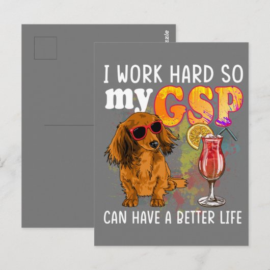 Funny German Shorthaired Pointer Gifts GSP Lover Briefkaart (Voorkant / Achterkant)
