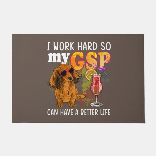 Funny German Shorthaired Pointer Gifts GSP Lover Deurmat (Voorkant)