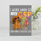 Funny German Shorthaired Pointer Gifts GSP Lover Kaart (Staand voorkant)