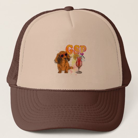 Funny German Shorthaired Pointer Gifts GSP Lover Trucker Pet (Voorkant)
