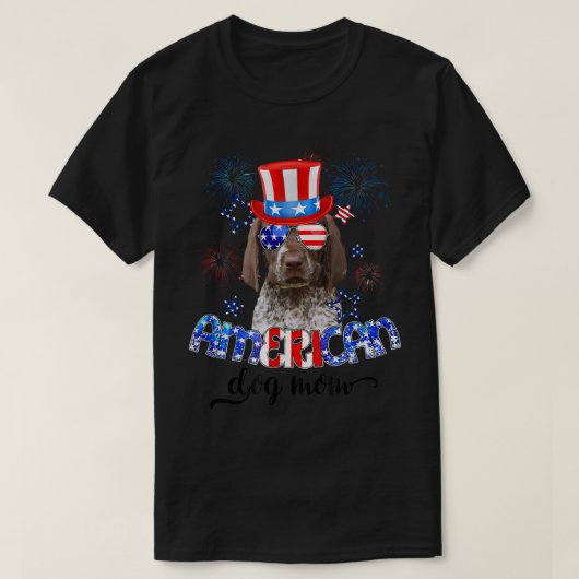 Funny German Shorthaired Pointer Wearing Sunglasse T-shirt (Design voorkant)