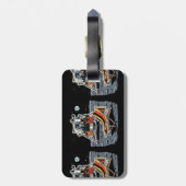 Funny German towel  Bagagelabel (Achterkant verticaal)