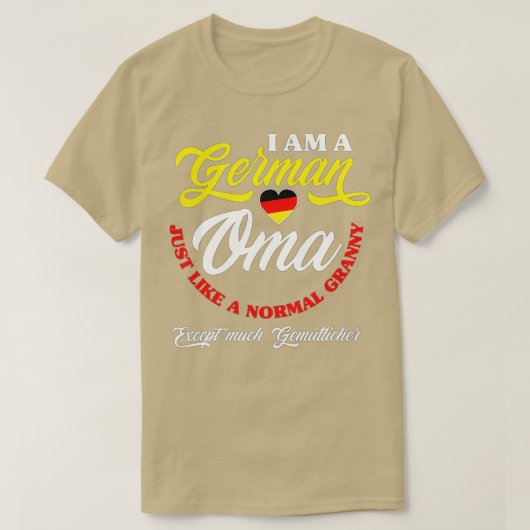 Funny Germany oma German Granny Deutsche Om T-shirt (Design voorkant)