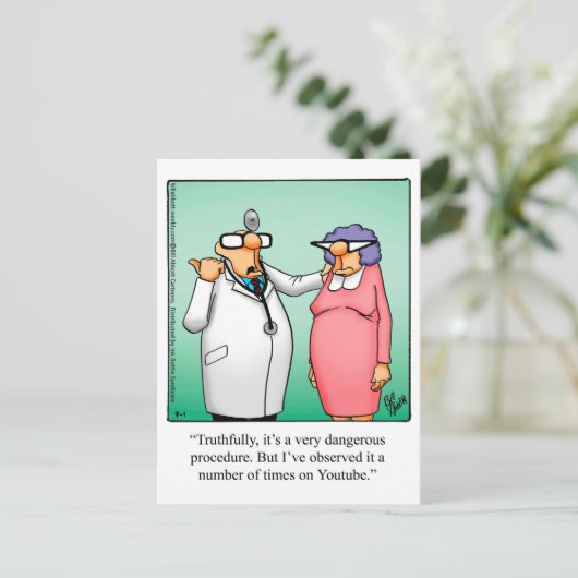 Funny Get Good Briefkaart (Staand voorkant)