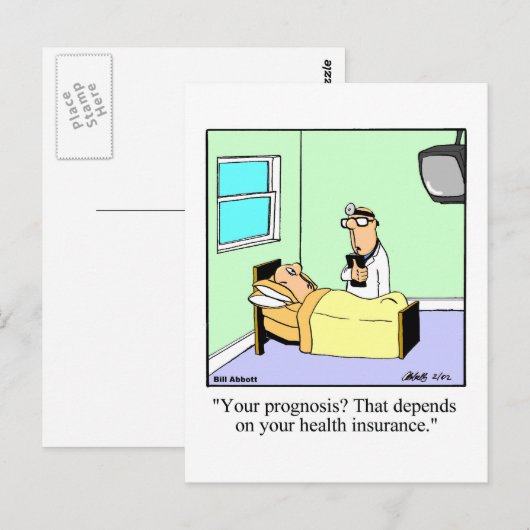 Funny Get Good Briefkaart (Voorkant / Achterkant)