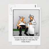 Funny Get Good Briefkaart (Voorkant / Achterkant)