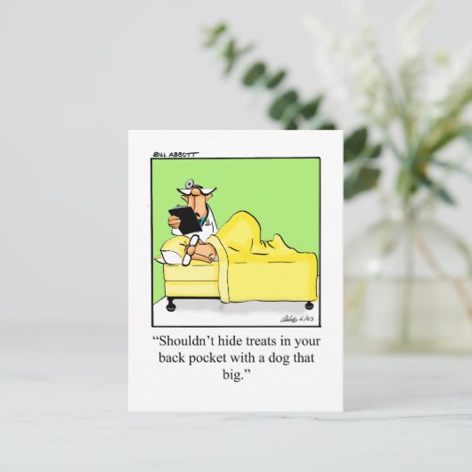 Funny Get Good Briefkaart (Staand voorkant)