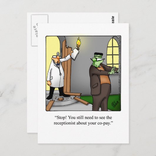 Funny Get Good Briefkaart (Voorkant / Achterkant)