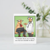 Funny Get Good Briefkaart (Staand voorkant)