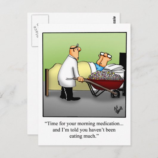 Funny Get Good Briefkaart (Voorkant / Achterkant)