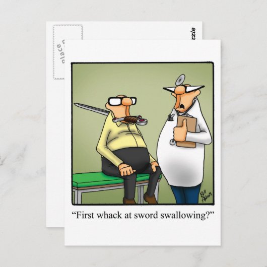 Funny Get Good Briefkaart (Voorkant / Achterkant)