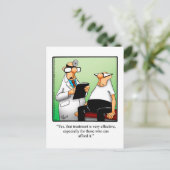 Funny Get Good Humor Briefkaart (Staand voorkant)