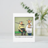 Funny Get Good Humor Briefkaart (Staand voorkant)