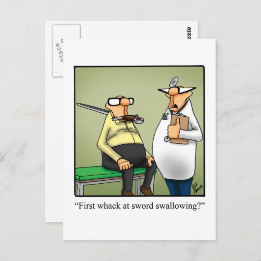 Funny Get Good Humor Briefkaart (Voorkant / Achterkant)