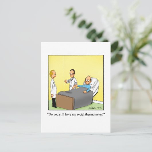 Funny Get Good Humor Briefkaart (Staand voorkant)