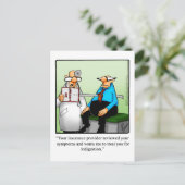 Funny Get Good Humor Briefkaart (Staand voorkant)