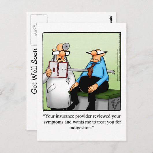 Funny Get Good Humor Briefkaart (Voorkant / Achterkant)