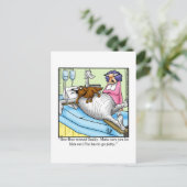 Funny Get Good Humor Briefkaart (Staand voorkant)