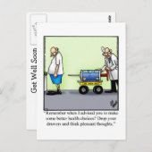 Funny Get Good Humor Briefkaart (Voorkant / Achterkant)