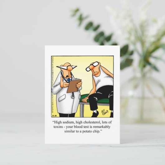 Funny Get Good Humor Briefkaart (Staand voorkant)