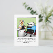 Funny Get Good Humor Briefkaart (Staand voorkant)