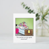 Funny Get Good Humor Briefkaart (Staand voorkant)