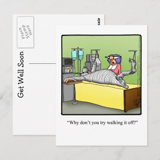 Funny Get Good Humor Briefkaart (Voorkant / Achterkant)