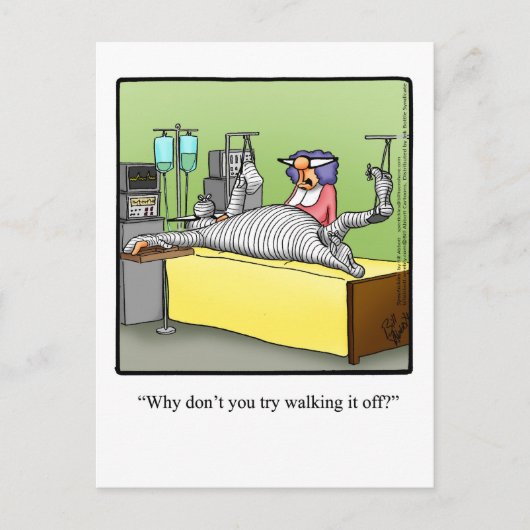 Funny Get Good Humor Briefkaart (Voorkant)