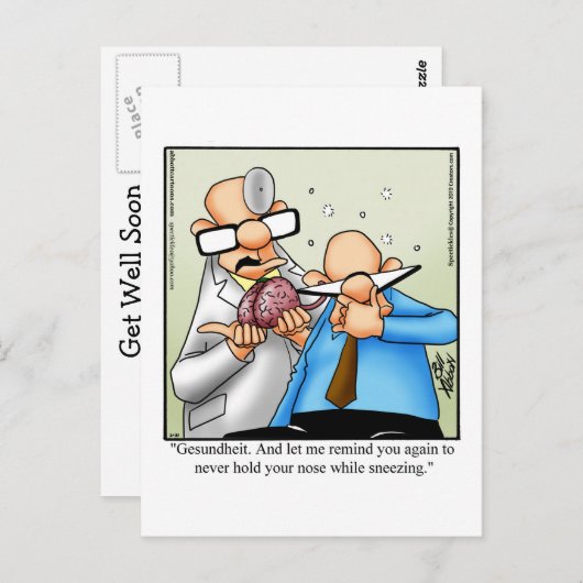 Funny Get Good Humor Briefkaart (Voorkant / Achterkant)